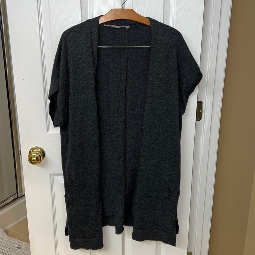 Athleta short sleeve sweater wrap
